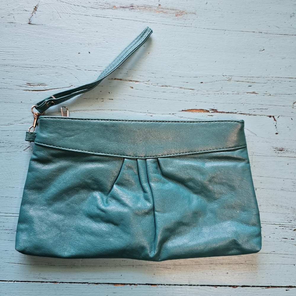 Turquoise Vintage Wristlet/Clutch Handbag